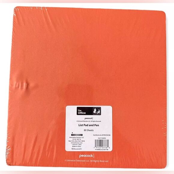 The Office NEW List Pad & Pen Set Jim & Pam Writing Note Pad Gift Valentine - Picture 3 of 5